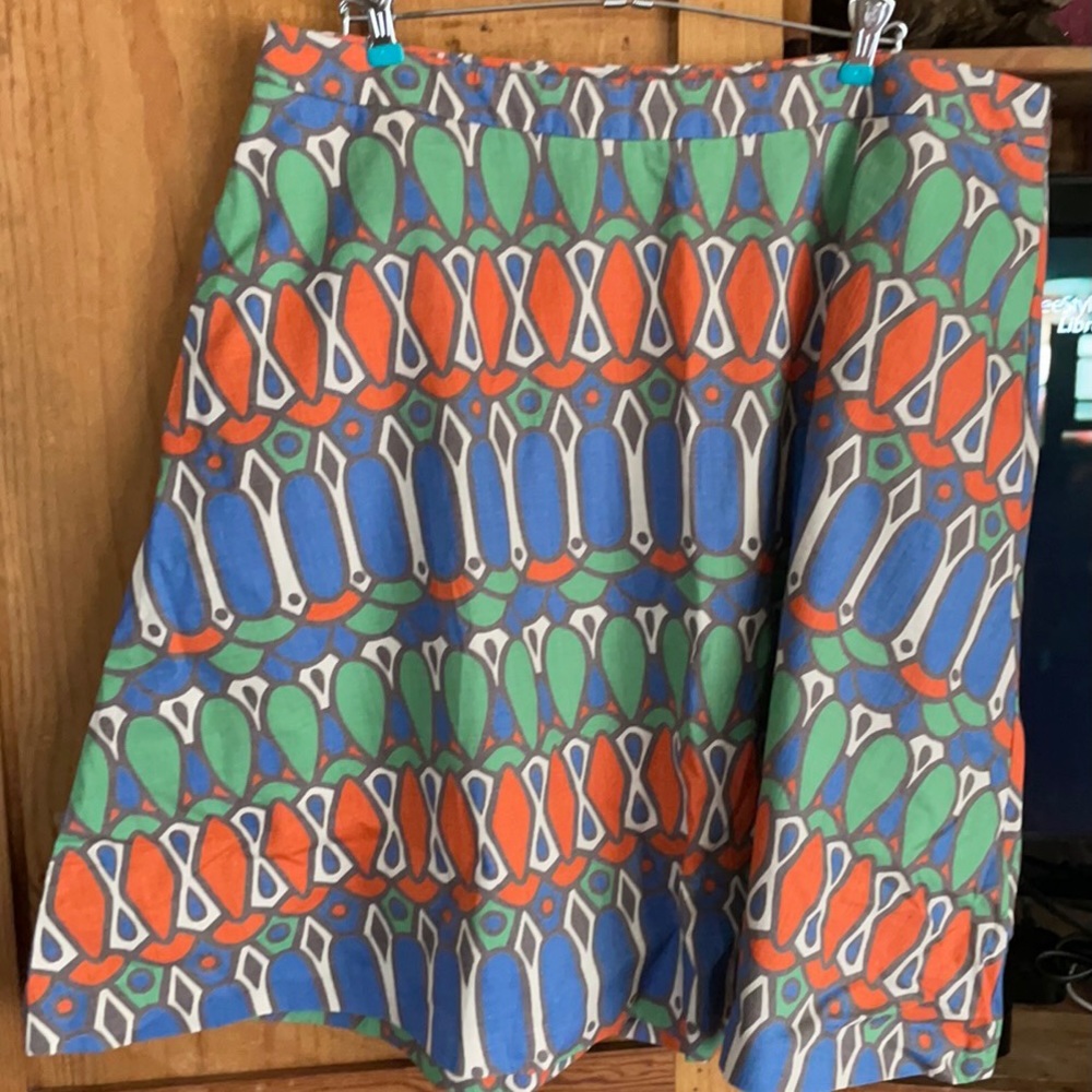 Boden Multicolor A-Line Pocket Skirt Size 14